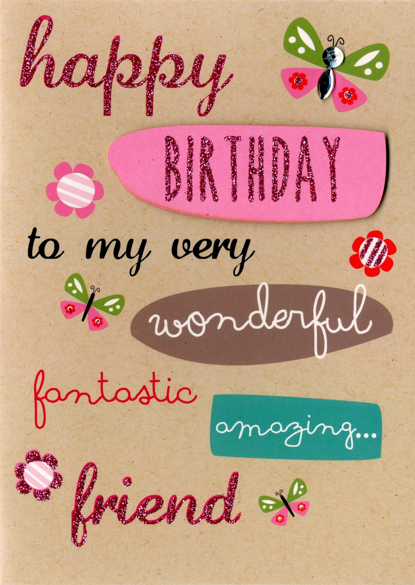Birthday Card Friend
 Friend Birthday Greeting Card Second Nature Yours Truly