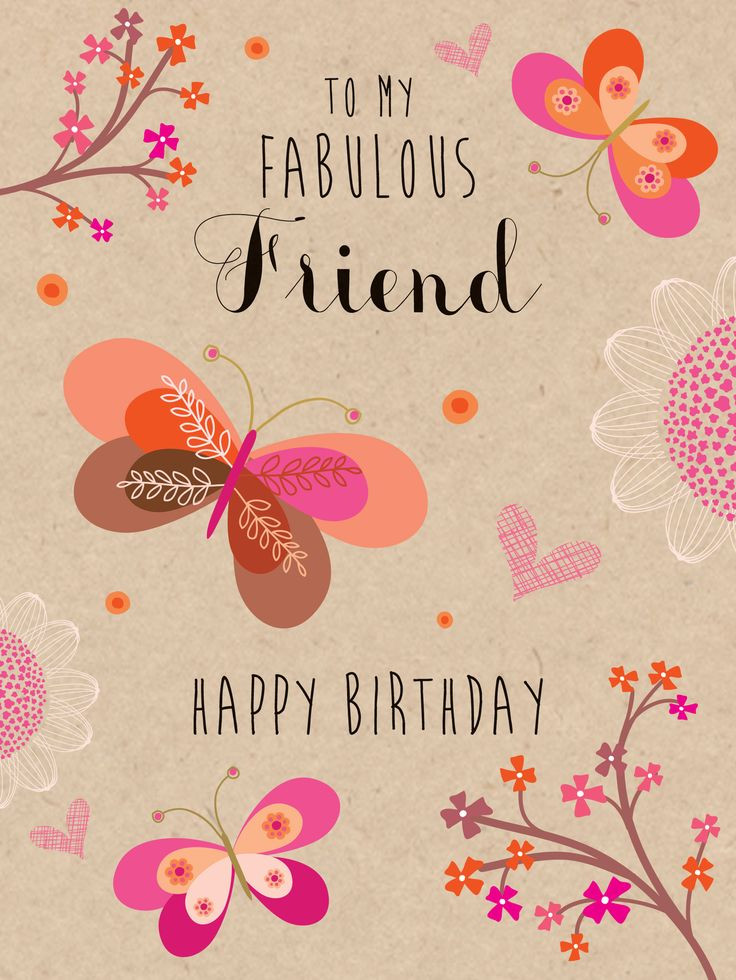 Birthday Card Friend
 17 Best Friend Birthday Quotes on Pinterest