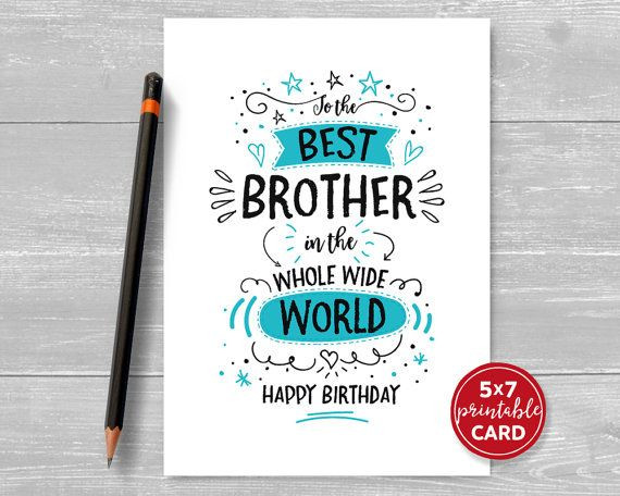 Birthday Card Ideas For Brother
 Best 25 Birthday cards for brother ideas on Pinterest