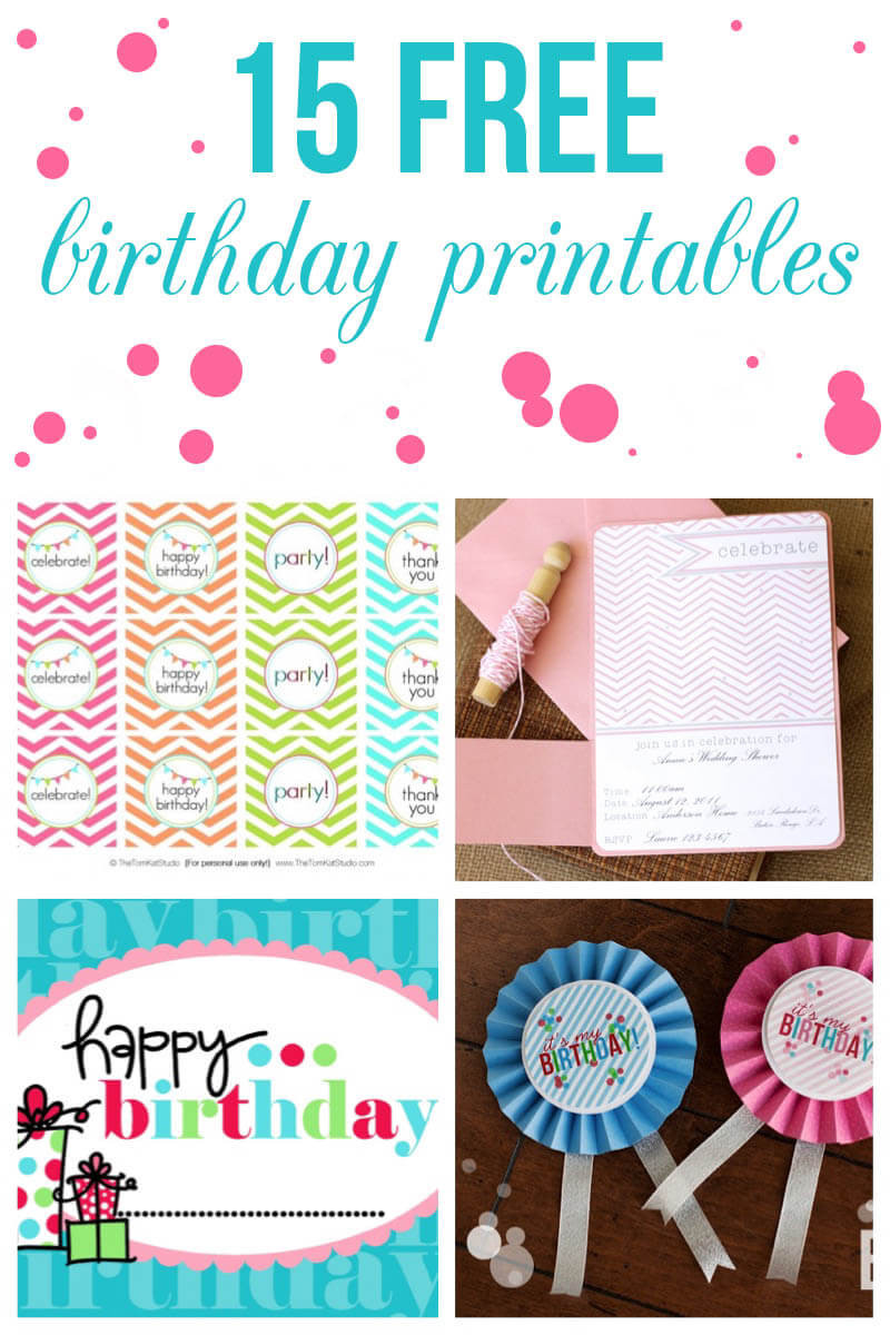 Birthday Card Printouts
 15 free birthday printables I Heart Nap Time