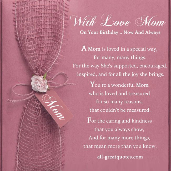 Birthday Card Quotes For Mom
 Free Birthday Cards For Mother 24 des