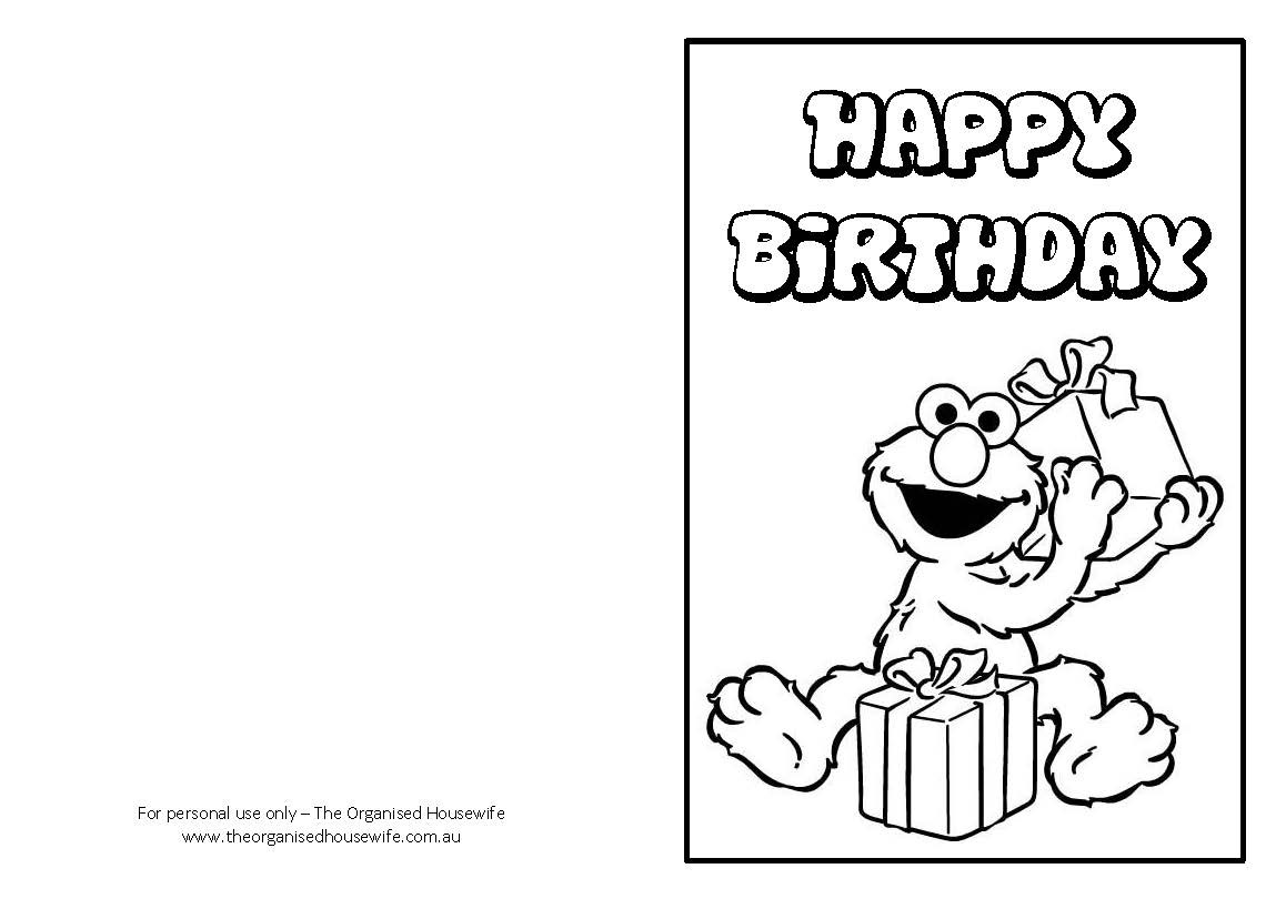 Birthday Cards Coloring Pages Girls
 Free Printable Birthday Cards The Organised Housewife