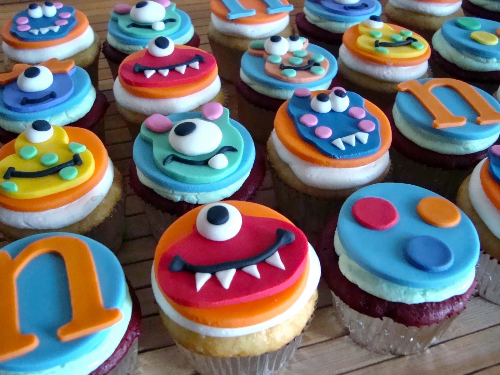 Birthday Cupcake Decorations
 Sugar Butter Baby Lil Monster of a Birthday