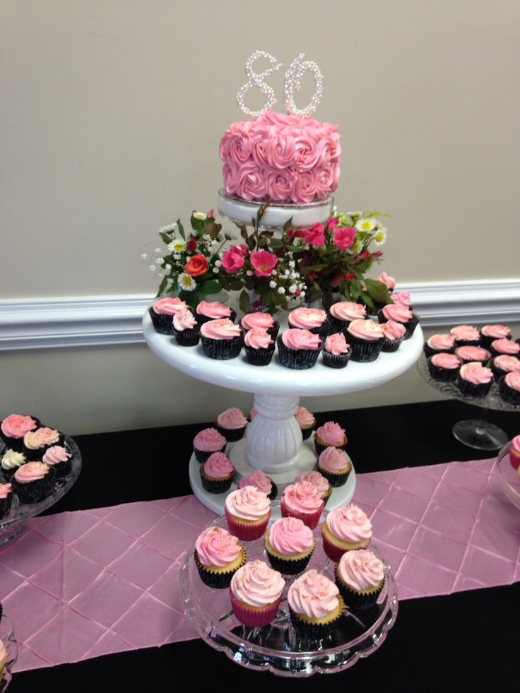 Birthday Cupcake Decorations
 Best 25 80th birthday cakes ideas on Pinterest