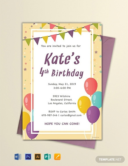Birthday E Invitations
 FREE Email Birthday Invitation Template Download 906