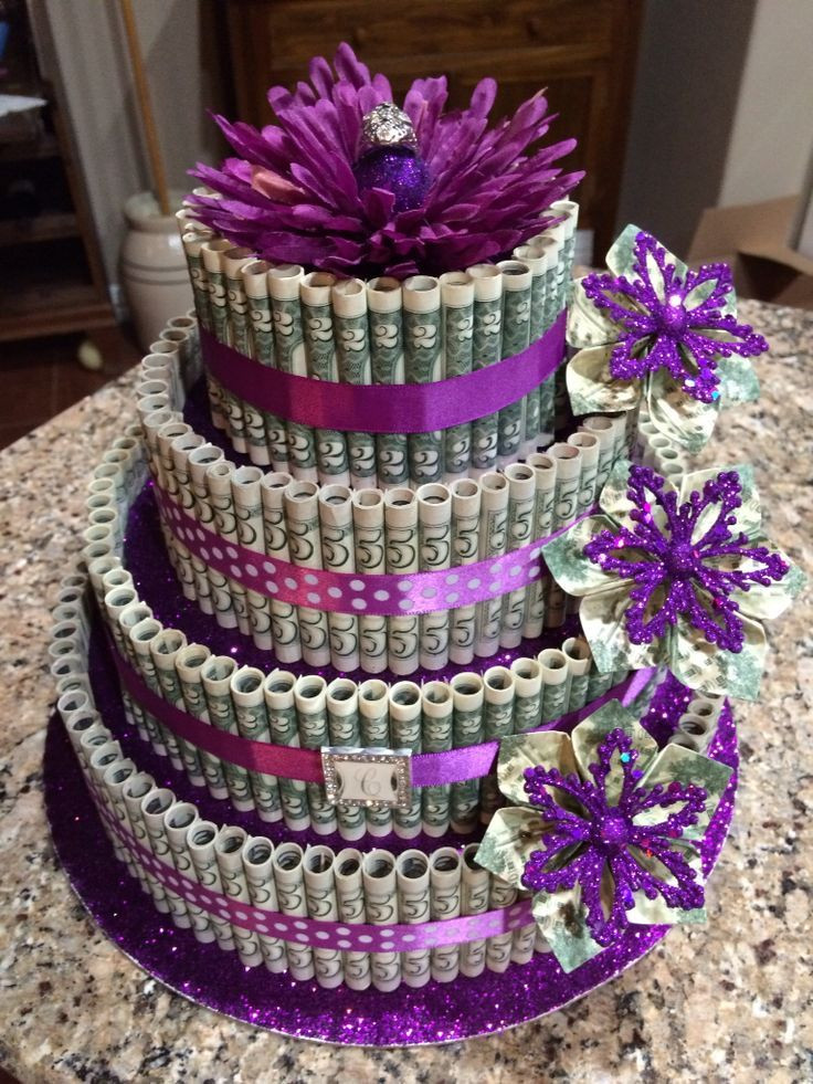 Birthday Gift For Her Ideas
 Pin by Rhonda Butler on money cake
