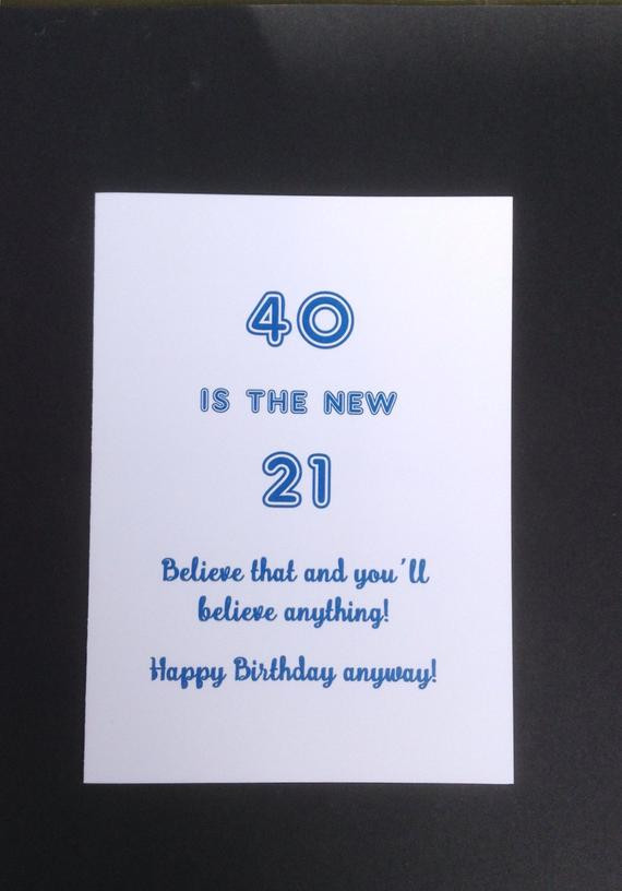 Birthday Gift Ideas For 40 Year Old Man
 40th birthday card card for 40 year old funny 40th milestone