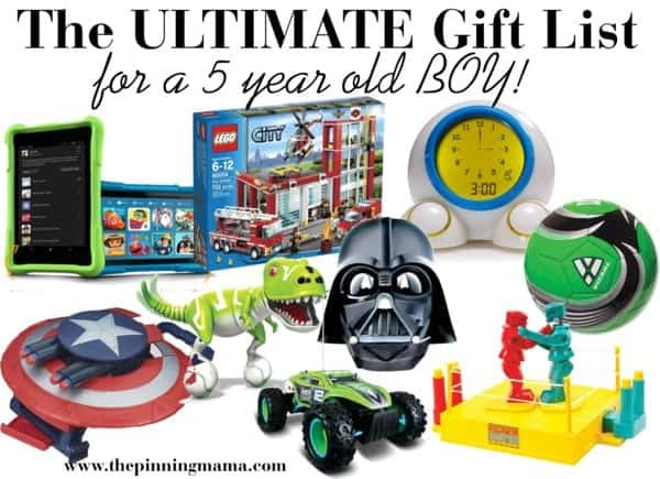 Birthday Gift Ideas For 5 Year Old Girl
 The ULTIMATE List of Gift Ideas for a 5 Year Old Boy