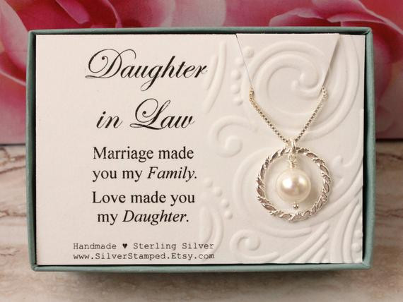 Birthday Gift Ideas For Daughter In Law
 Daughter in Law Gift from Mother in Law Sterling silver