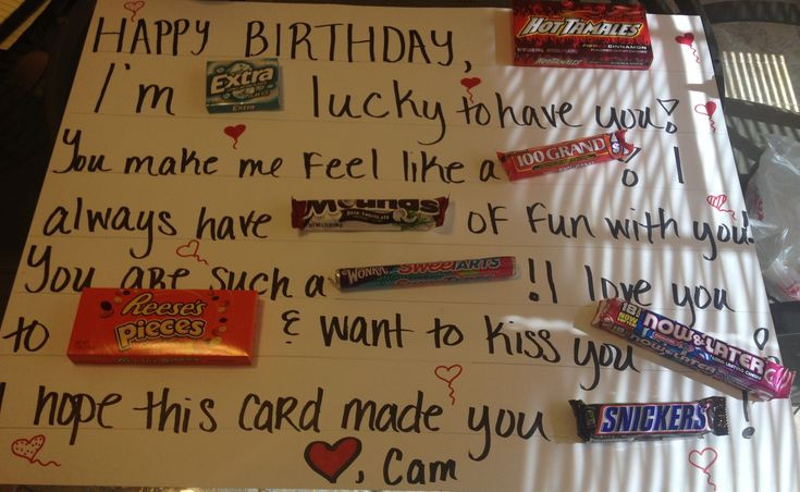 Birthday Gift Ideas For Fiance
 Top 17 ideas about Candy Bar Cards on Pinterest