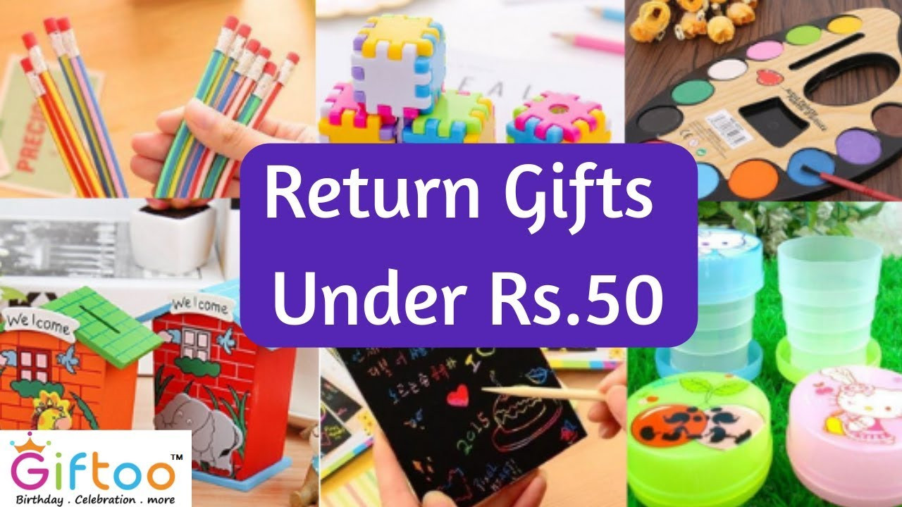 Birthday Gift Ideas For Kids
 Return Gifts Ideas🔥🔥🔥 Under Rs 50 🤩 for Kids birthday