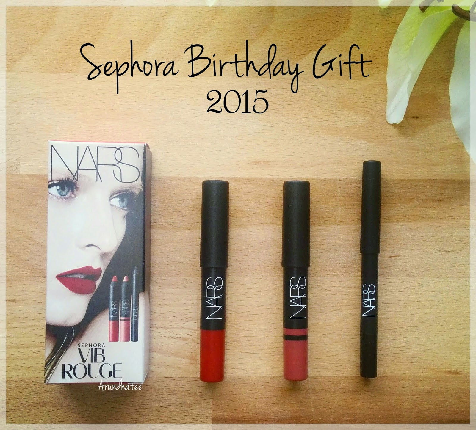 Birthday Gifts 2015
 Discovering me Sephora wishes "Happy Birthday"