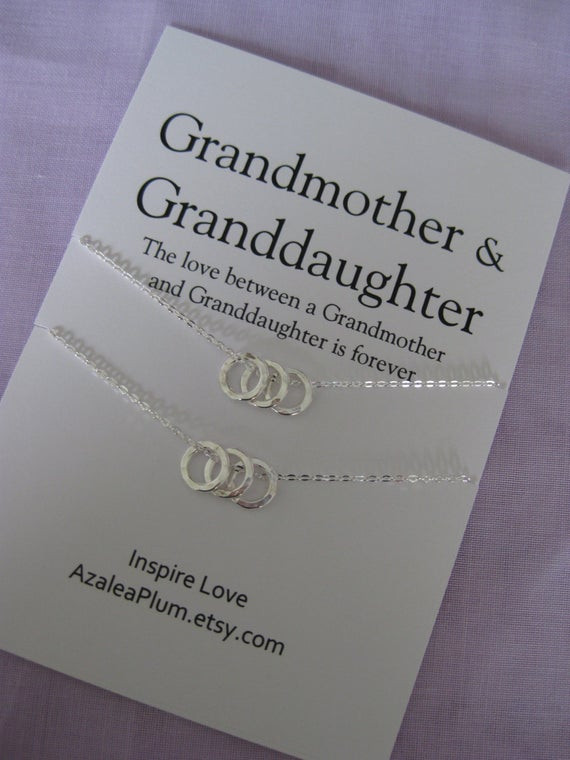 Birthday Gifts For Grandpa From Granddaughter
 Grandma Necklace 60th Birthday Gift for Grandmother Grandma