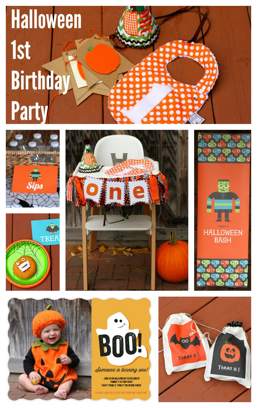 Birthday Halloween Party Ideas
 A Halloween First Birthday Party Invites Decor and Party