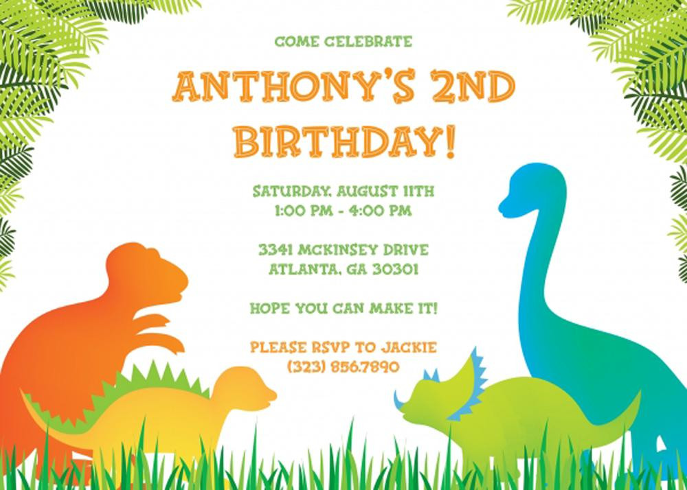 Birthday Invitations Templates
 17 Dinosaur Birthday Invitations How To Sample Templates