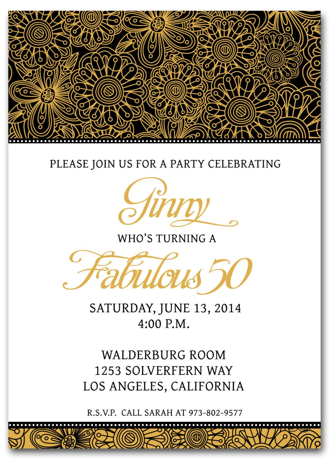 Birthday Invitations Templates
 50th Birthday Invitation Templates Free Printable