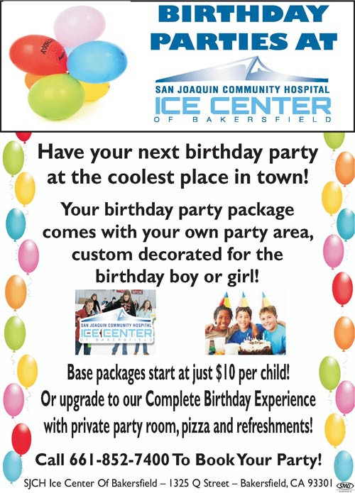 Birthday Party Bakersfield
 Kern Value Card