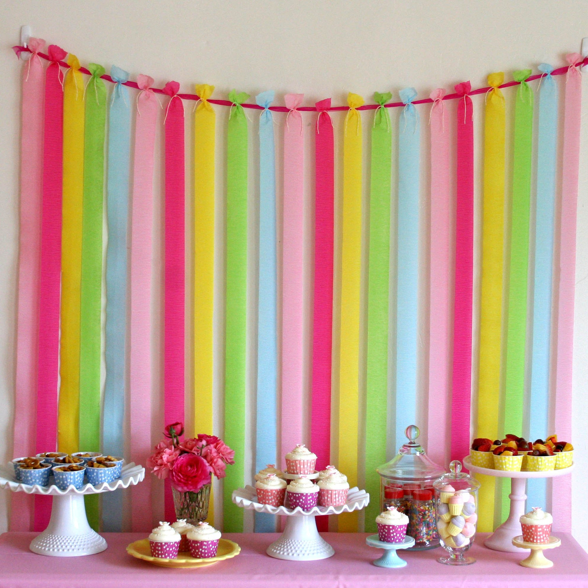 Birthday Party Decoration Ideas Simple
 Pretty Party Backdrop – Glorious Treats