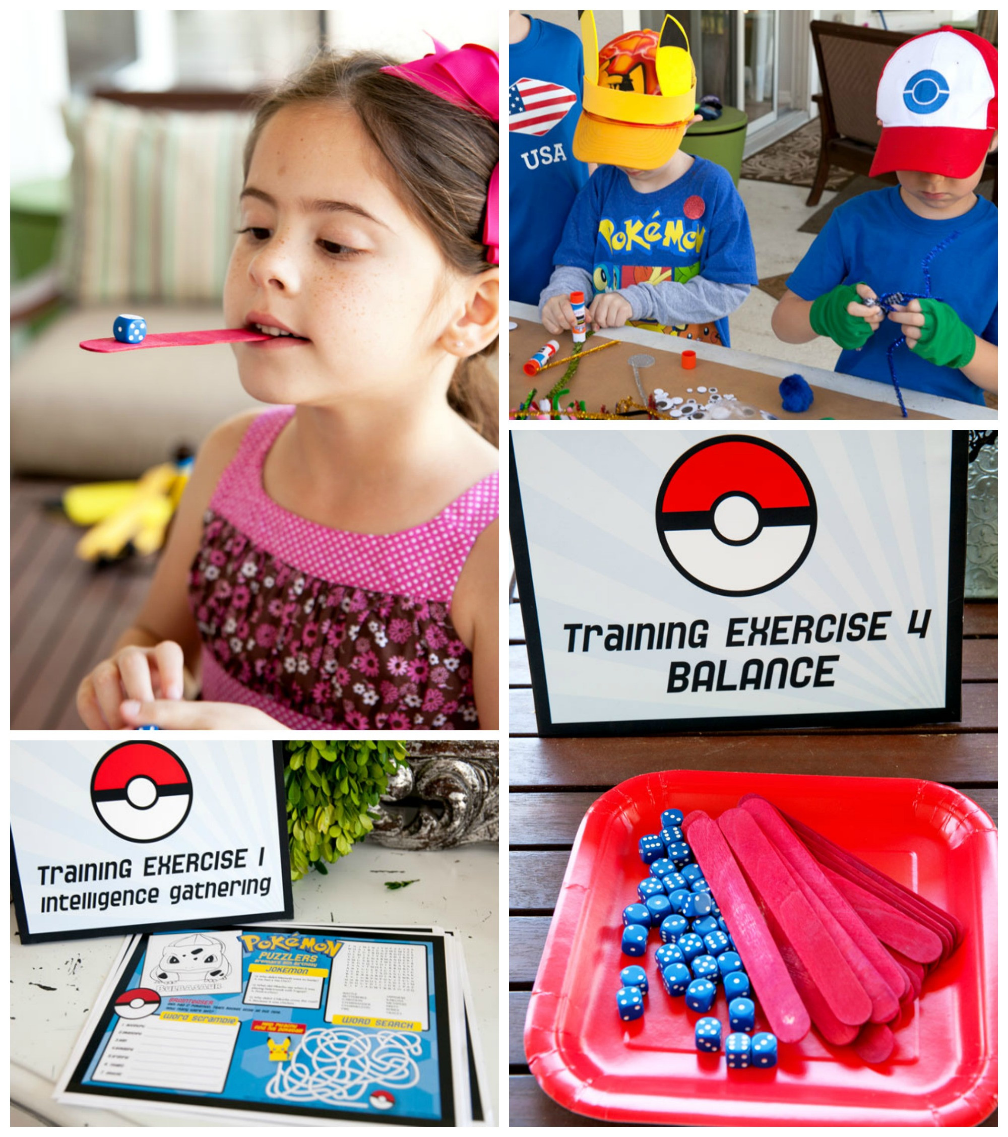 Birthday Party Games
 Easy Pokemon Birthday Party Ideas Frog Prince Paperie
