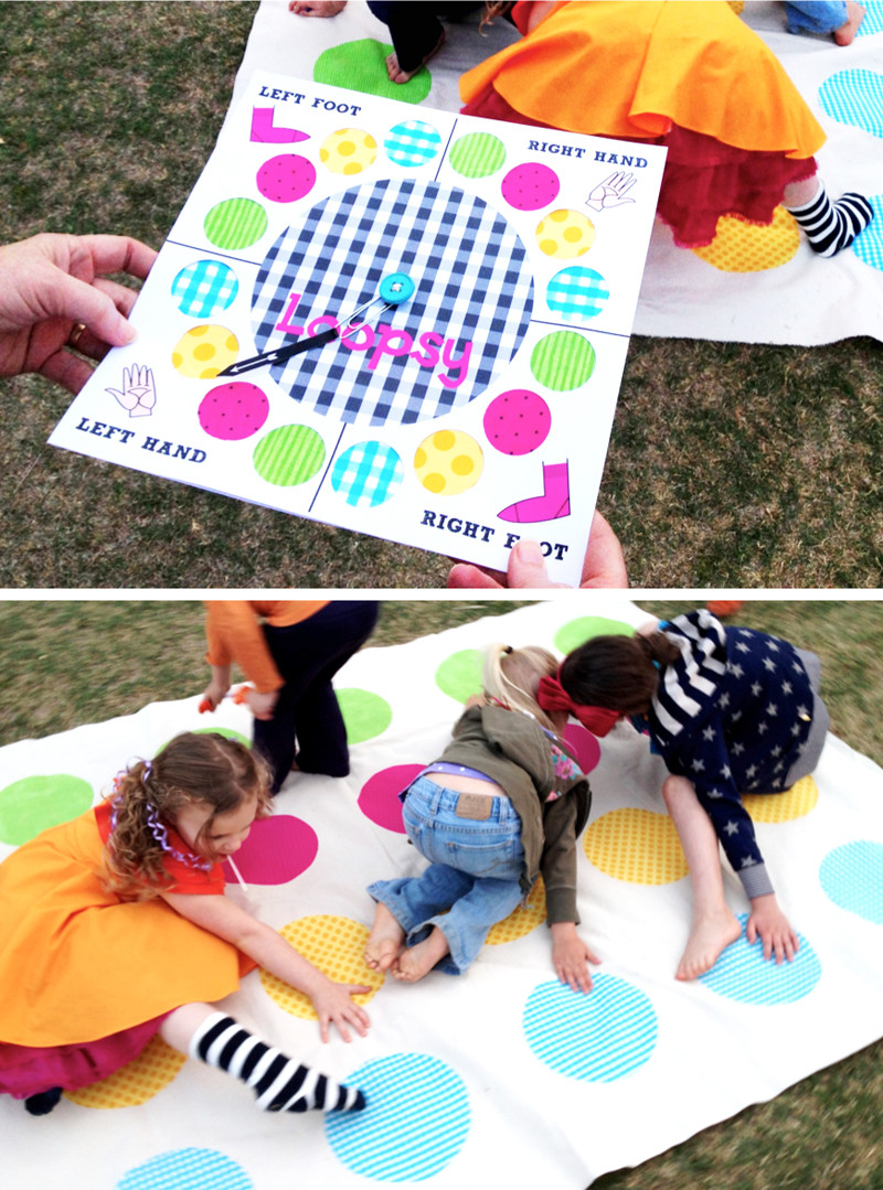 Birthday Party Games
 Twister Inspired "Loopsy" Party Game Paging Supermom