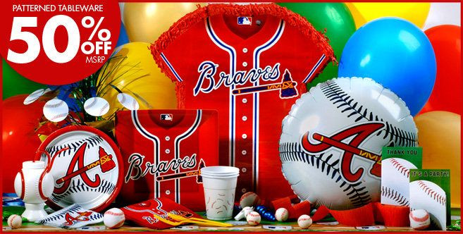 Birthday Party Ideas Atlanta
 Atlanta Braves Party Supplies