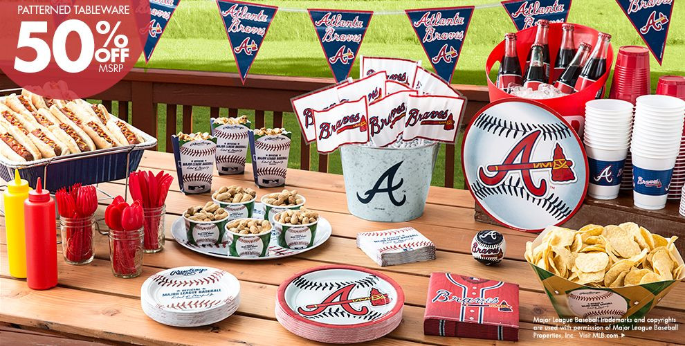 Birthday Party Ideas Atlanta
 MLB Atlanta Braves Party Supplies Party City