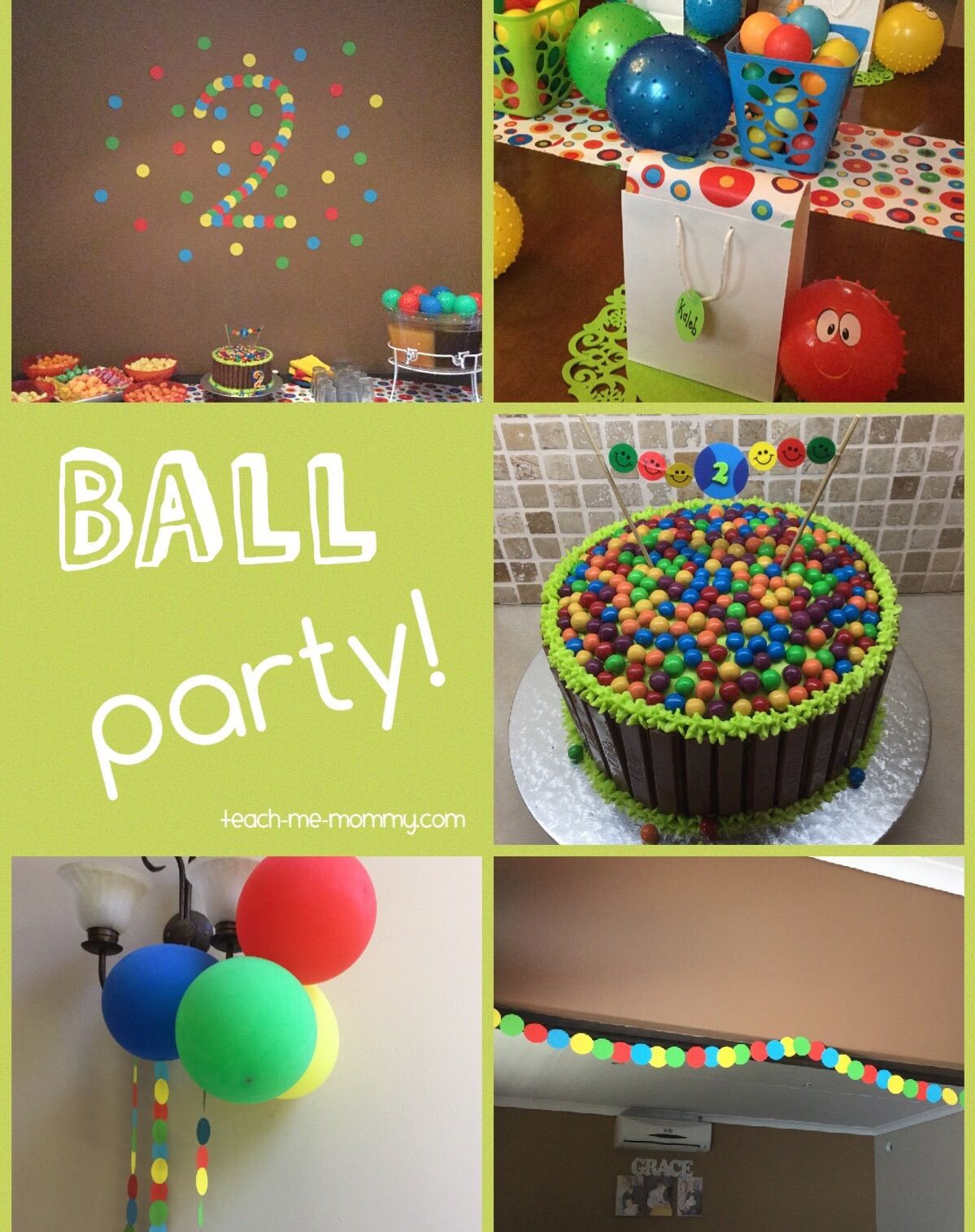 Birthday Party Ideas For 3 Year Old Boy
 Ball Themed Party for a 2 Year Old