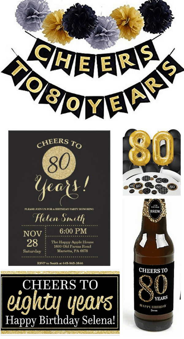 Birthday Party Ideas For 80 Year Old Woman
 80th Birthday Party Ideas The Best Themes Decorations