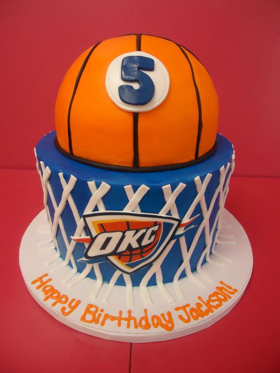 Birthday Party Ideas Okc
 OKC Thunder themed birthday cake