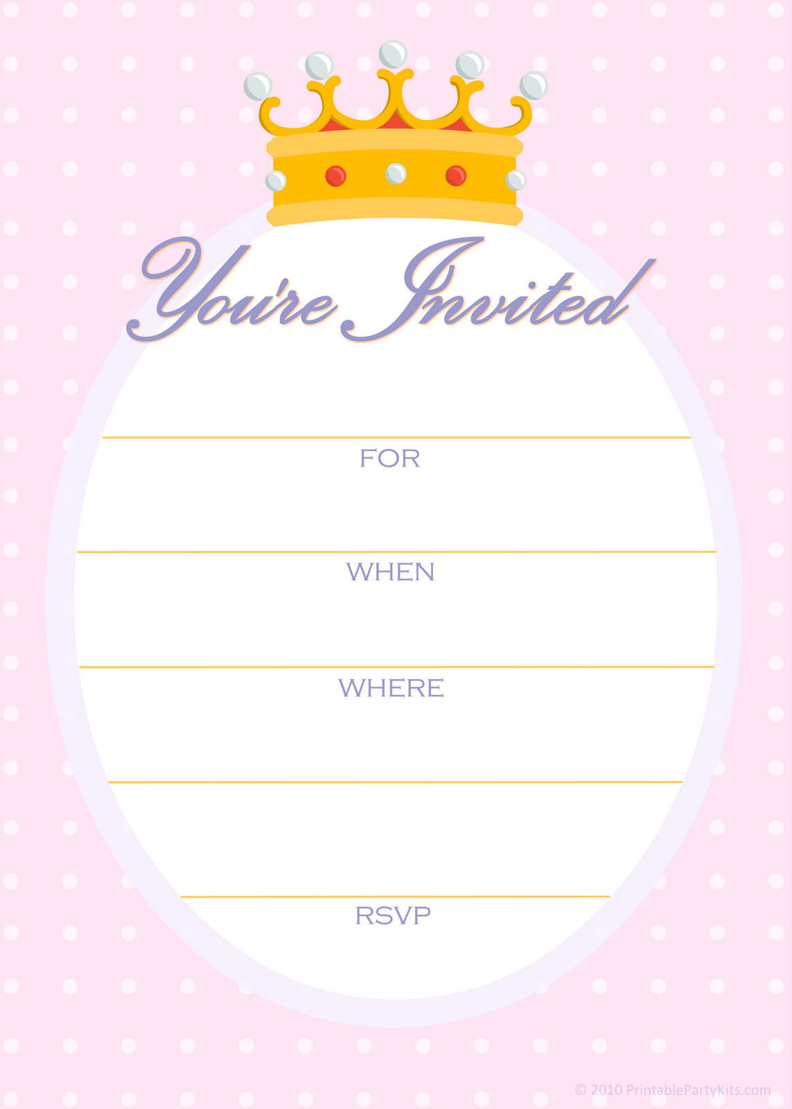 Birthday Party Invitations Free
 FREE Printable Golden Unicorn Birthday Invitation Template