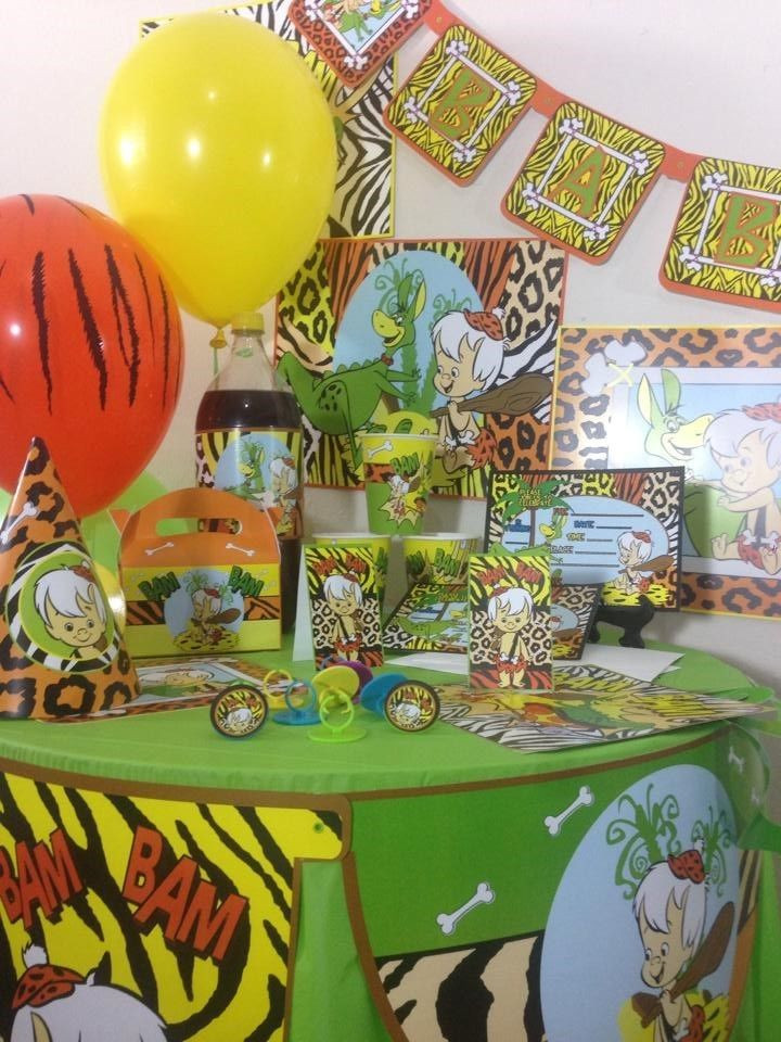 Birthday Party Stores
 The flintstones bambam happy birthday party pack decoraion