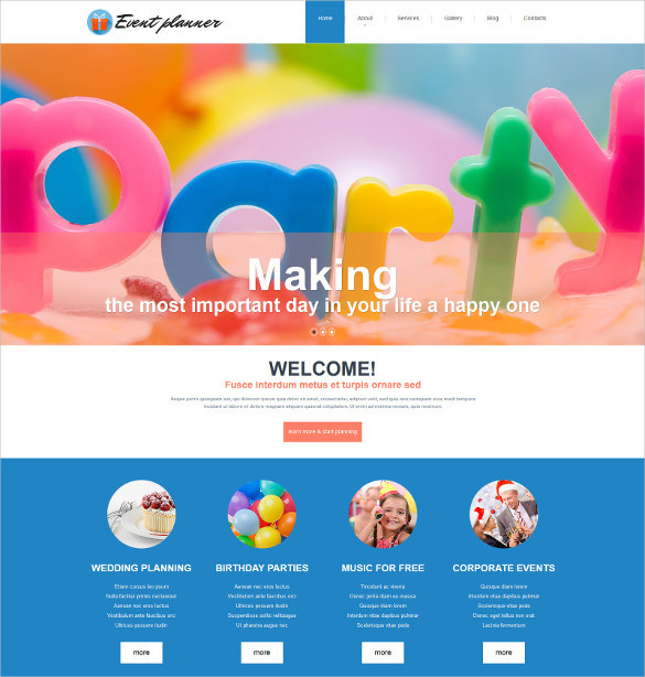 Birthday Party Websites
 20 Event HTML5 Themes & Templates