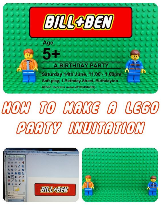 Birthday Party Websites
 Personalised LEGO Birthday Party Invitation Verjaardag