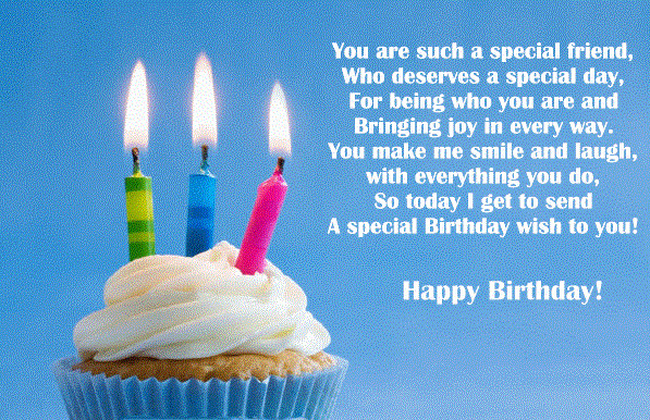 Birthday Quotes For A Good Friend
 Happy Birthday You Are Such A Special Friend