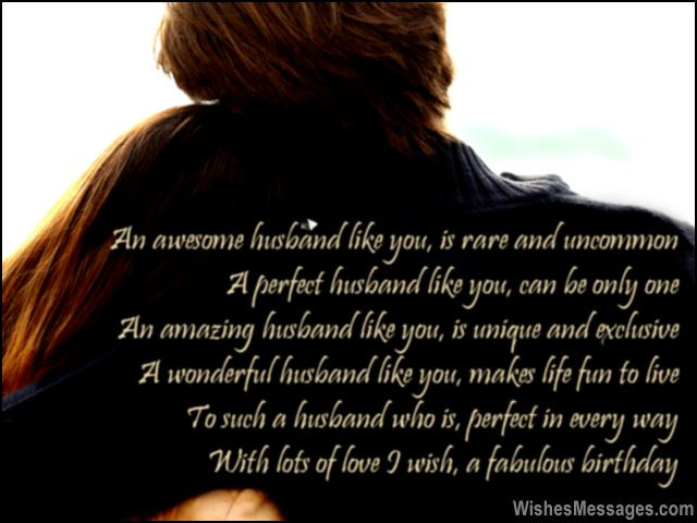 Birthday Quotes For Husband
 Birthday Poems for Husband – WishesMessages