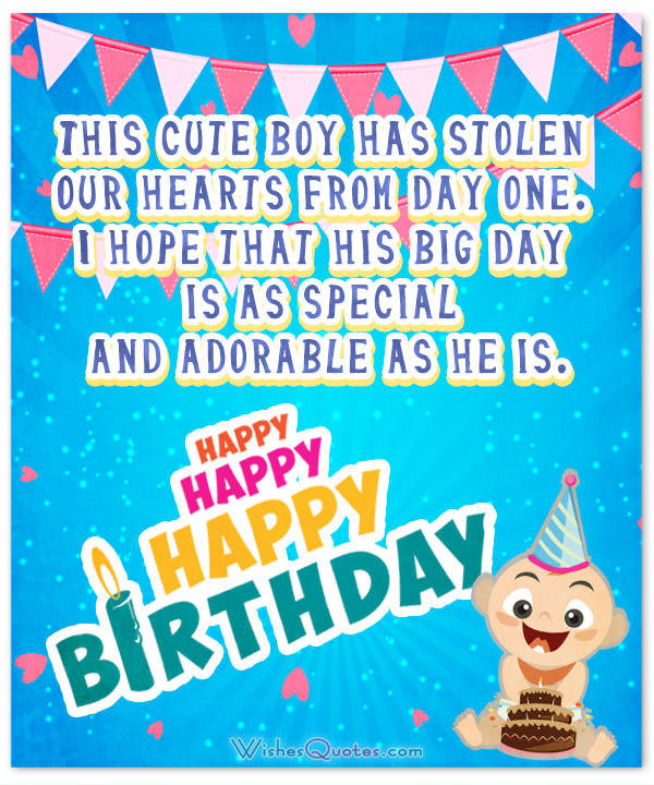 Birthday Quotes For Little Boy
 Wonderful Birthday Wishes for a Baby Boy Happy Birthday