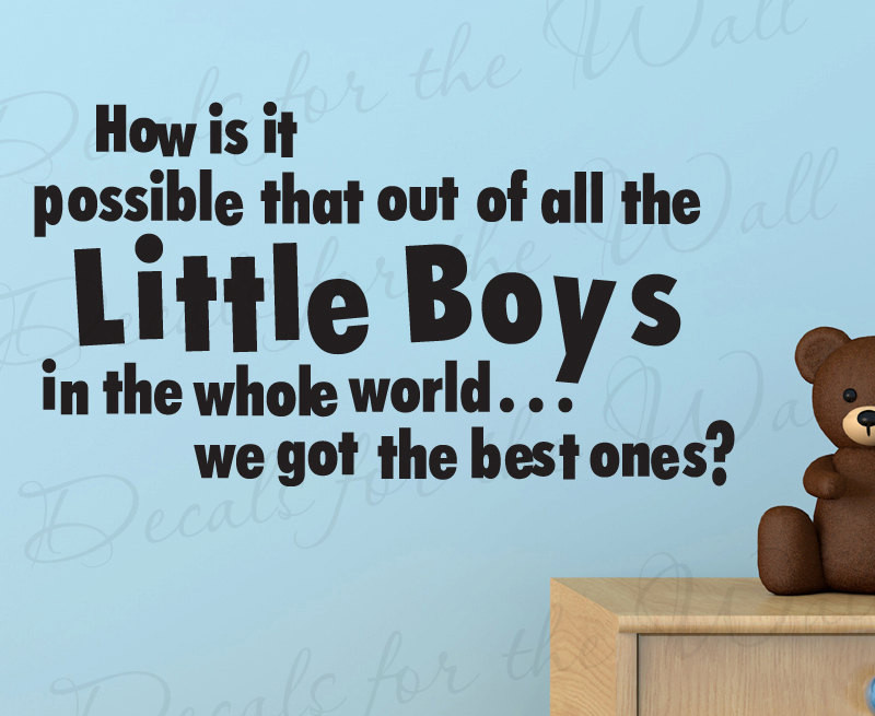 Birthday Quotes For Little Boy
 How Possible that Out All Little Boy Boy Room Kid Brothers