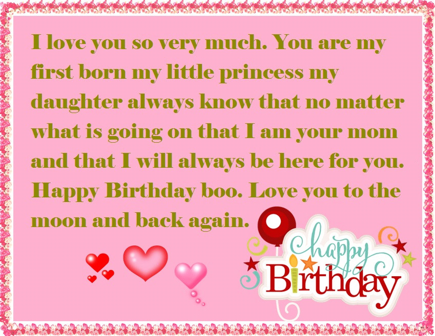 Birthday Quotes To Daughter
 Mother to Daughter Birthday Wishes