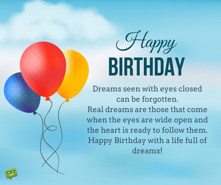 Birthday Wishes And Quotes
 Inspirational Birthday Wishes