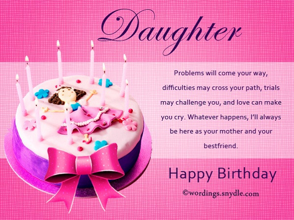 Birthday Wishes For Mother From Daughter
 Happy Birthday To My Daughter Wishes And Messages