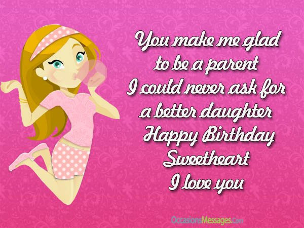 Birthday Wishes For Mother From Daughter
 Happy Birthday Wishes for Daughter Occasions Messages
