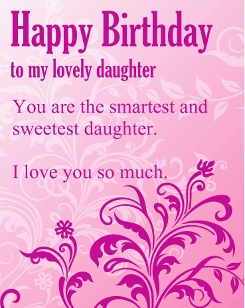 Birthday Wishes For Mother From Daughter
 Birthday Wishes For Daughter Birthday Greetings Quotes