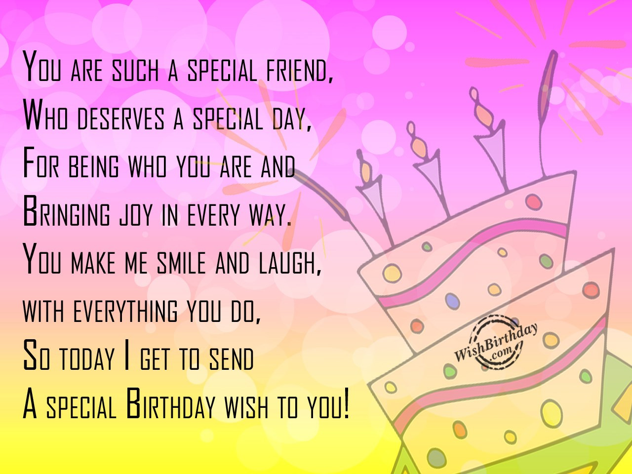 Birthday Wishes For New Friend
 birthdaywishes291