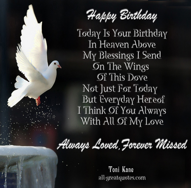 Birthday Wishes For Someone In Heaven
 Happy Birthday Quotes for People in Heaven