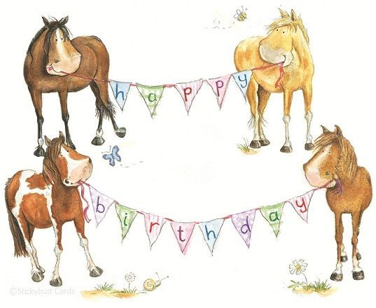 Birthday Wishes With Horses
 Horse Birthday Greetings
