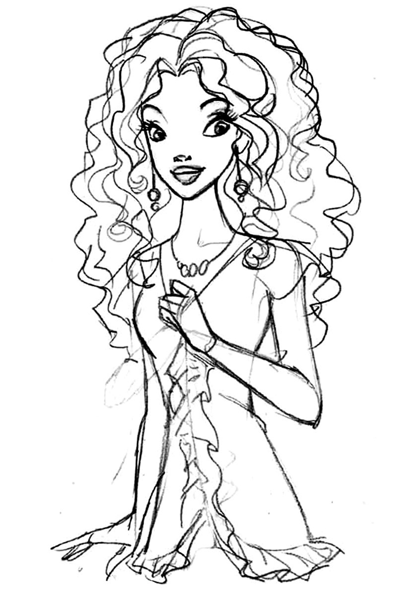 Black Girl Coloring Pages
 BARBIE COLORING PAGES BLACK OR ETHNIC BARBIE COLORING