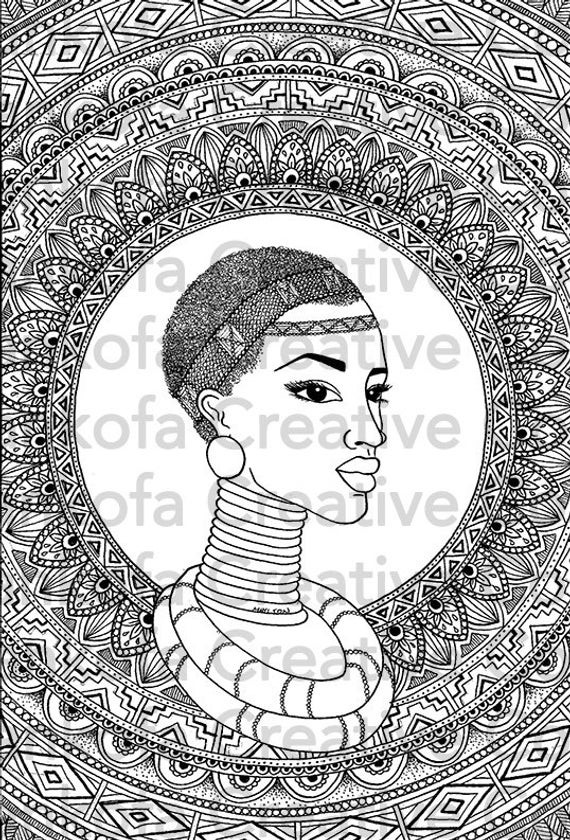 Black Girl Magic Coloring Pages
 PDF DOWNLOAD Black Girl Magic Ndebele Colouring