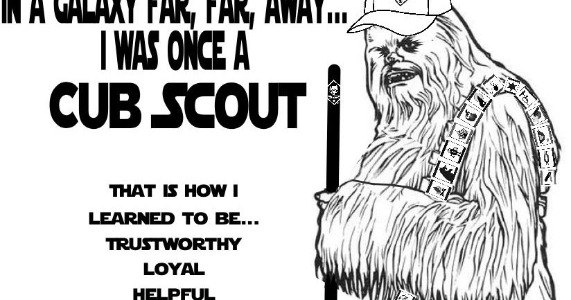 Blue And Gold Boyscout Coloring Sheet
 Akela s Council Cub Scout Leader Training Chewbacca Was