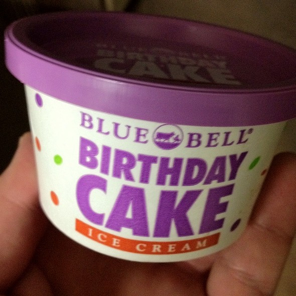 Blue Bell Birthday Cake Ice Cream
 Foodspotting