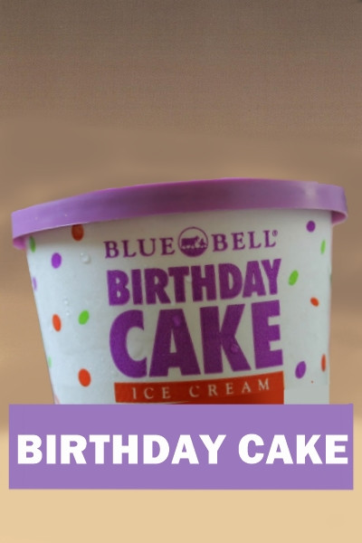 Blue Bell Birthday Cake Ice Cream
 Ice cream novelty and popsicle flavors